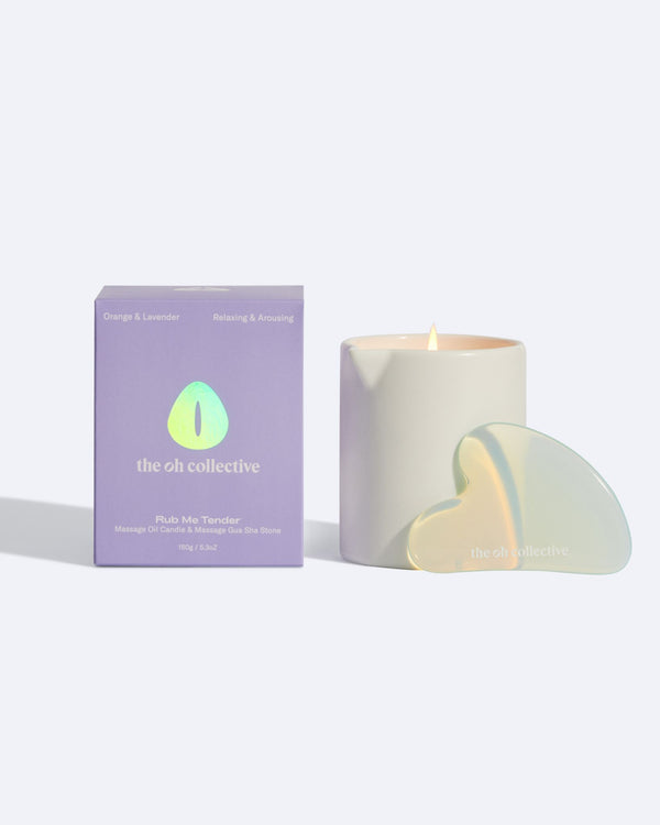 Rub Me Tender - Relaxing Massage candle with Guasha stone