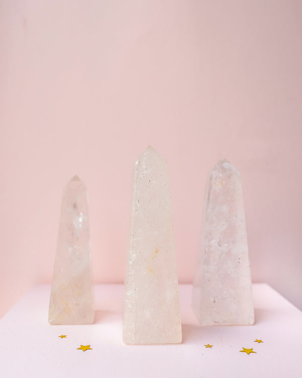 Clear Quartz obelisk